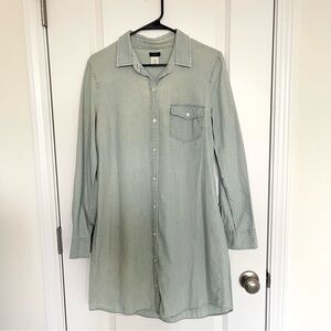 J.Crew Chambray Cotton Shirt Dress